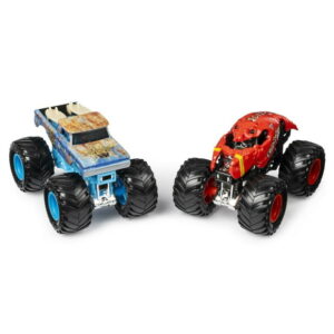 Monster Jam, Official Big Kahuna vs. Crushstation Die-Cast Monster Trucks, 1:64 Scale, 2 Pack