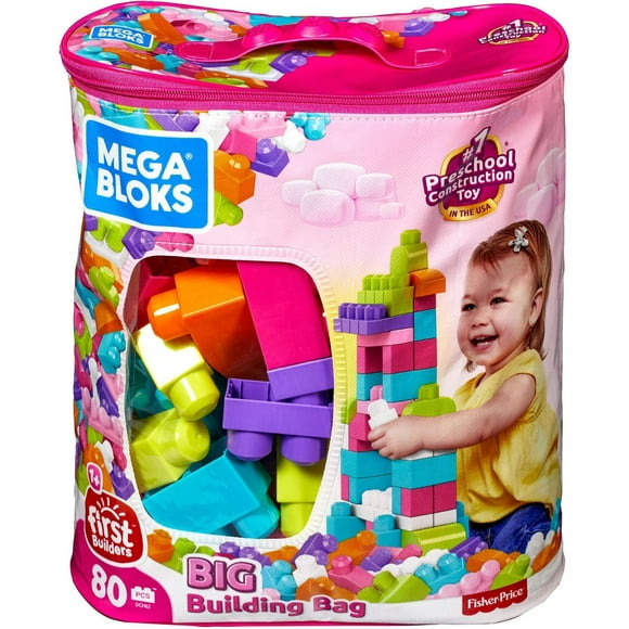 Mega Bloks First Builders Big Building Bag (80 Pieces), Ages 1-5