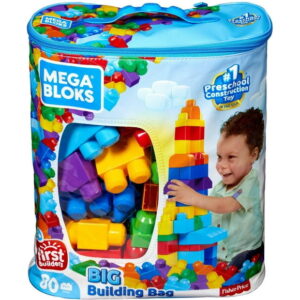 Mega Bloks First Builders Big Building Bag (80 Pieces), Ages 1-5