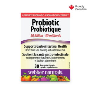 Webber Naturals® Probiotic , 50 Billion, 30 Vegetarian Capsules