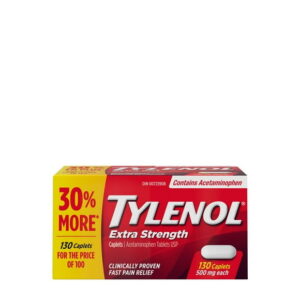 Tylenol Extra Strength Caplets, 100+30 Caplets