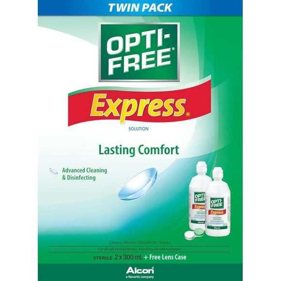 OPTI-FREE® Express, Multipurpose Contact Lens Solution, 2 x 300 mL