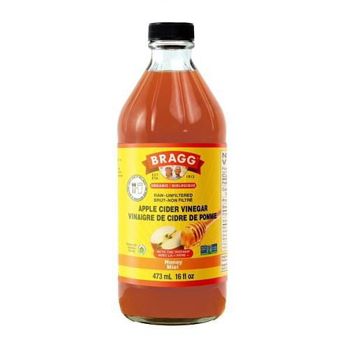 Bragg Organic Apple Cider Vinegar, Honey Flavour 473ml