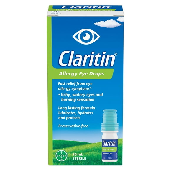 Claritin Allergy Eye Drops, Preservative-Free, Long-lasting relief, 10ml, 10 mL