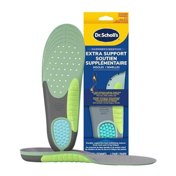 Dr. Scholl's Extra Support Insole Orthotics, Plus-Size, Women Size 6-11, 1 pair