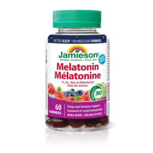 Jamieson Melatonin + Immune Support Gummies Mixed Berry Flavour, 60 Count