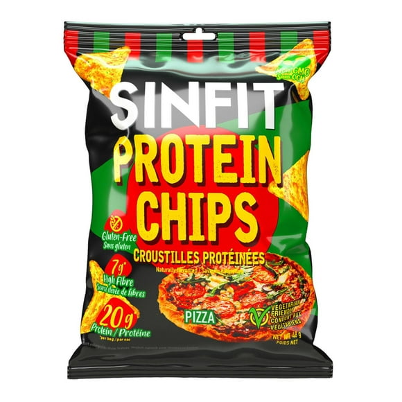 SinFit Protein Chips - Pizza, 50g Bag
