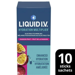 Liquid I.V. Passion Fruit Hydration Multiplier Electrolyte Drink Mix, 16g Mix/10 units
