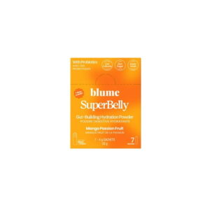 BLUME SuperBelly Gut Health-Building Hydration Powder with Pre/Pro-biotics & Electrolytes - Mango Passionfruit Flavoured, BLM SPRBLY MANG PASS 28g