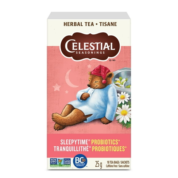 Celestial Seaonings Sleepytime Probiotique, Herbal Tea, 18 ct, 18 CT