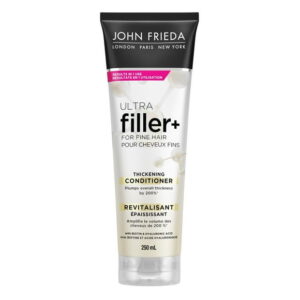 John Frieda Ultra Filler+ Thickening Conditioner for Fine & Thin hair, Infused with biotin and hyaluronic acid, reduce hair loss due to breakage, 250 mL, 250 mL