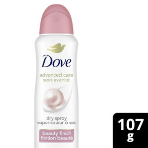 Dove Advanced Care Beauty Finish Dry Spray Antiperspirant, 107g, Antiperspirant