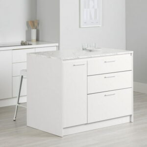 Southshore Myro Kitchen Island with Door and Drawers