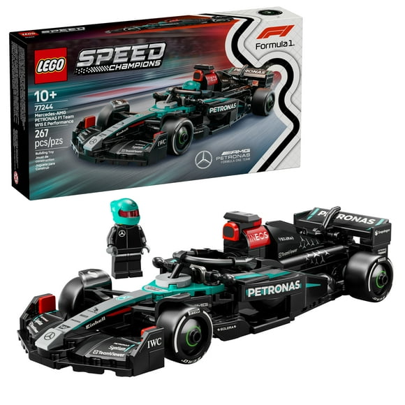 LEGO Speed Champions Mercedes-AMG F1 W15 Race Car Toy - Building Set For Kids, Boys & Girls, Ages 10+ - Toy Car for F1 Fans - Gift Idea for Birthday - 77244