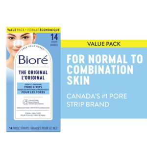 Bioré Deep Cleansing Pore Strips Value Pack for Instant Pore Unclogging and Blackhead Removal, 14ct (Made in Japan), Dermatologist Tested |14 ct