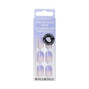 Kiss imPRESS Color - Press-On - Friendzone - Fake Nails - Oval - Short - 30 count, Kiss imPRESS Color