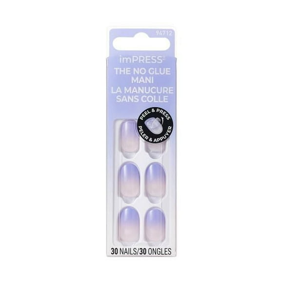 Kiss imPRESS Color - Press-On - Friendzone - Fake Nails - Oval - Short - 30 count, Kiss imPRESS Color