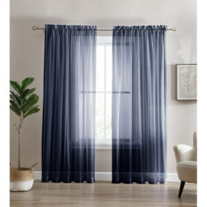 Sheer Window Panel Curtain- 2 Pack