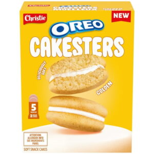 OREO Cakesters Soft Snack Cakes, 5 57g Snack Packs, Golden, 285 g