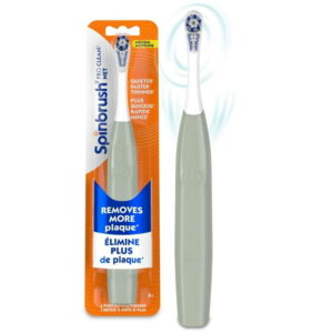 Spinbrush PRO CLEAN Battery Powered Electric Toothbrush for Adults, Medium Bristles, 1 Count, Spinbrush PRO CLEAN