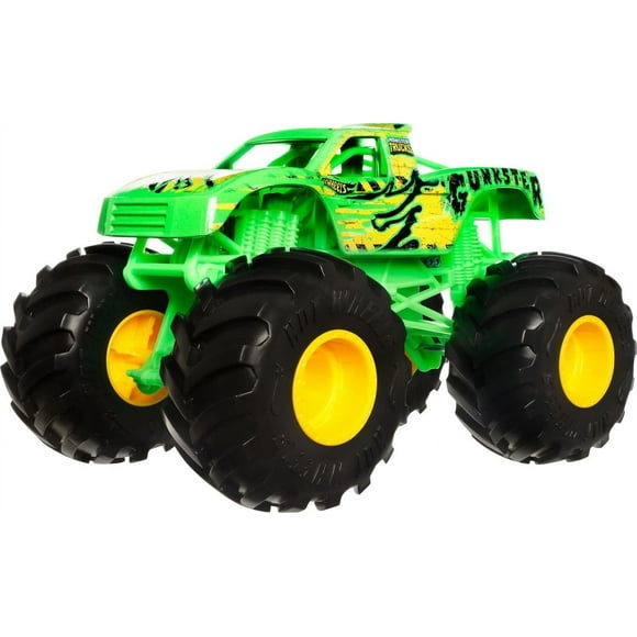 Hot Wheels Monster Trucks 1:24 Scale Vehicle Gunkster, Collectible Die-Cast Toy Trucks