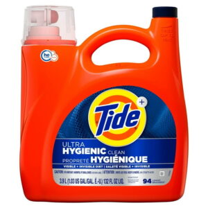 Tide Ultra Hygienic Clean Liquid Laundry Detergent, Original Scent, Removes visible and invisible dirt, Laundry Detergent Liquid, 3.9L