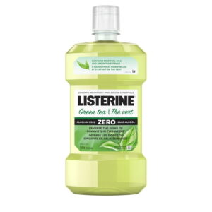 Listerine Green Tea Zero Antiseptic Mouthwash, Alcohol Free, 1 L
