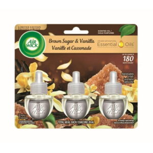 Air Wick Plug-in Air Freshener, Scented Oil Refills, Vanilla Passion, 3 Refills