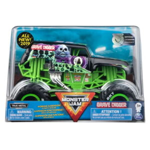 Monster Jam, Official Grave Digger Monster Truck, Die-Cast Vehicle, 1:24 Scale