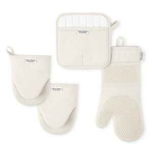 Better Homes & Garden Oven Mitt, Pot Holder, Mini Mitt Set, 4 Pieces, Machine washable