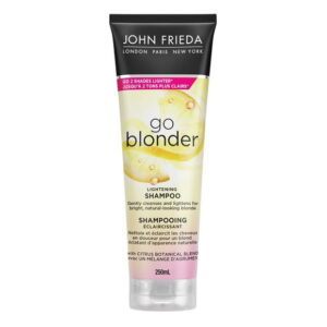 John Frieda Go Blonder Lightening Shampoo for Strengthening and Restoring Blonde Hair, Lightening Shampoo | 250 mL