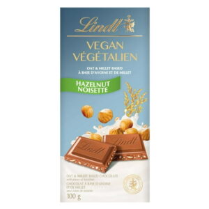 Lindt Vegan Hazelnut Chocolate Bar, 100 Grams, 100g