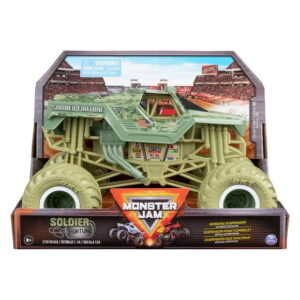 Monster Jam, Official Soldier Fortune Monster Truck, Collector Die-Cast Vehicle, 1:24 Scale, Kids Toys for Boys and Girls Ages 3 and up