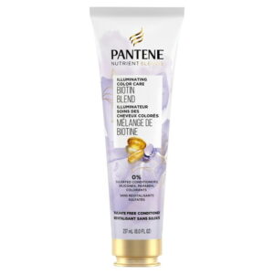 Pantene Sulfate Free Conditioner, Illuminating Hair Color with Biotin, Safe for Color Treated Hair, Nutrient Blends, 237ML
