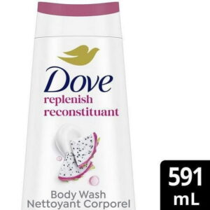 Dove Body Wash for Healthy Looking Skin, Replenishing Dragon Fruit & Coconut Cream, with 24hr Renewing MicroMoisture, 591mL, 591 ml