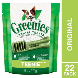 Greenies Original TEENIE Oral Care Natural Dental Adult Dog Treats, 11-96 Treats