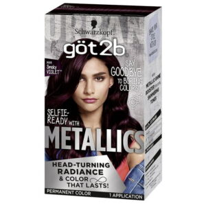 Schwarzkopf Got2b Metallics Permanent Hair Color, M49 Smoky Violet