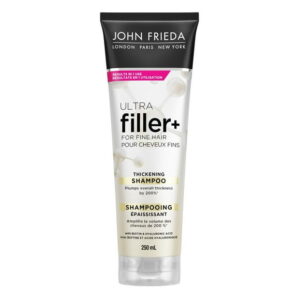 John Frieda Ultra Filler+ Thickening Shampoo for Fine & Thin hair, Infused with biotin and hyaluronic acid for thicker, fuller, and stronger hair, 250 mL, 250 mL