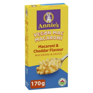 Annie's Vegan Macaroni & Cheddar Flavour, Canada Organic, 170 g, 2 Servings, 170 g