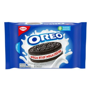 OREO Mega Stuf Chocolate Sandwich Cookies, 374 g
