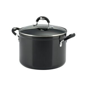 Tramontina Aluminum Nonstick Covered Stock Pot - Charcoal Gray