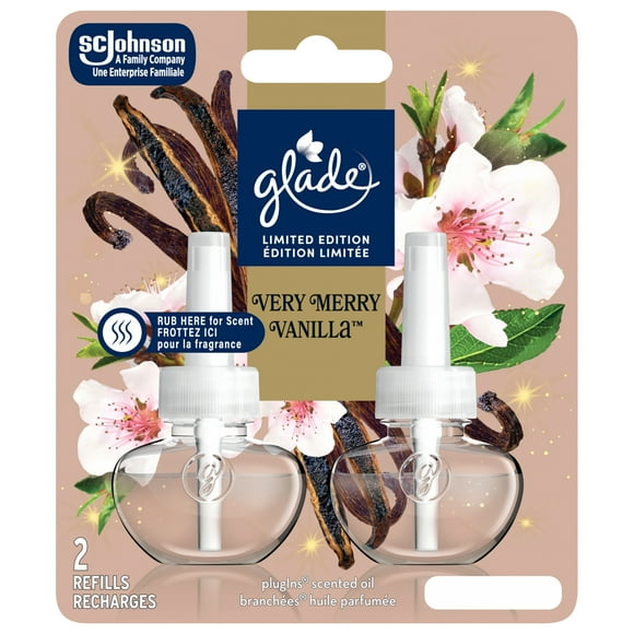 Glade Plugins® Air Freshener Oil Refill, Delicate Vanilla Embrace, 2 Refills