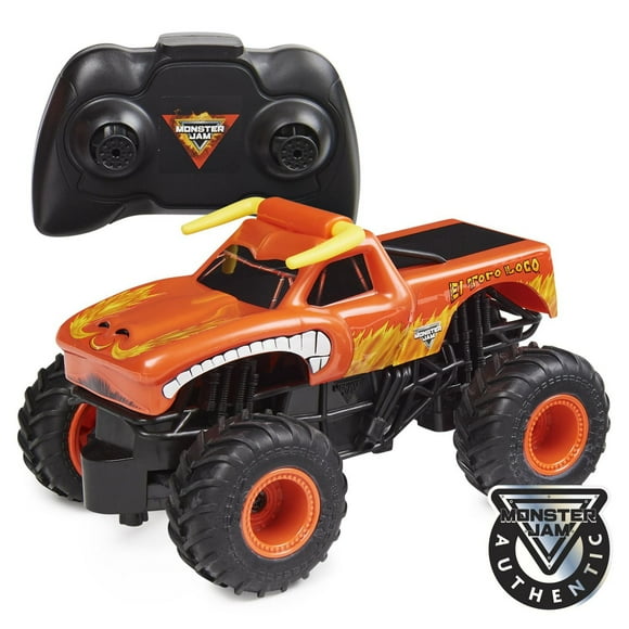 Monster Jam, Official El Toro Loco Remote Control Monster Truck, 1:24 Scale, 2.4 GHz, for Ages 4 and up
