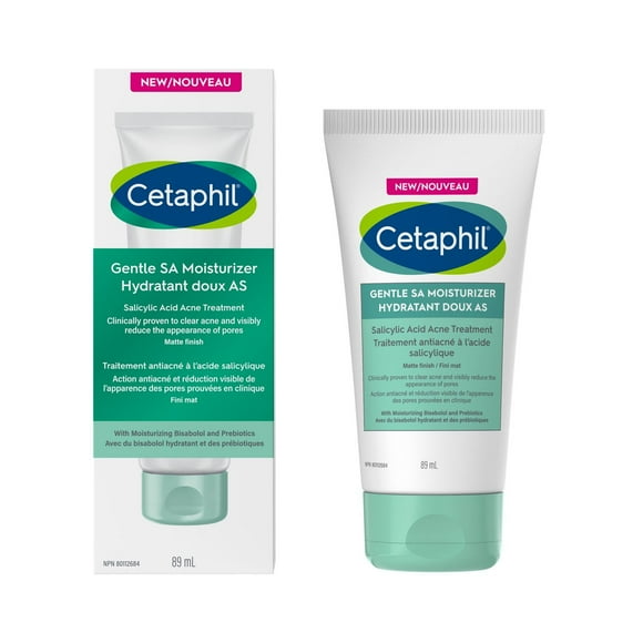 Cetaphil Gentle Clear Acne Moisturizer With Salicylic Acid | Hydrating Face Moisturizer Treats Sensitive Acne Prone Skin | Fragrance-Free | Non-Comedogenic | Dermatologist Recommended, 89ml