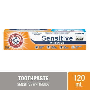 Arm & Hammer Sensitive Whitening Toothpaste, 120mL, 120mL