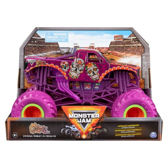 Monster Jam, Official Calavera Monster Truck, Collector Die-Cast Vehicle, 1:24 Scale, Kids Toys for Boys and Girls Ages 3 and up