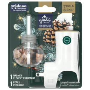 Glade Plugins® Air Freshener Oil Refill, Pine & Shine, 1 Warmer 1 Refill