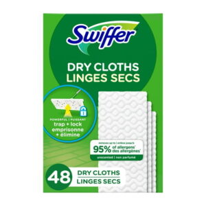 Swiffer Sweeper Dry Sweeping Cloths Multi Surface Refills, Unscented, 48 Cloths