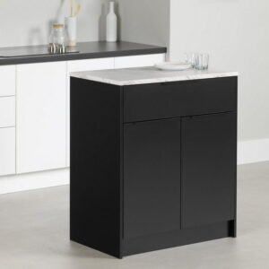 Compact Kitchen Island with Storage from the collection Olio South Shore