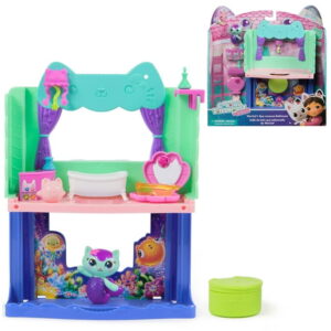 Gabby's Dollhouse: The Movie, MerCat's Spa-wesome Bathroom, Toy Figure, Dollhouse Accessories & Surprise Toy, Kids Toys for Girls & Boys Ages 3 and Up